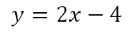 Ecuación de la recta paralela a y=2x+1