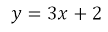 y=3x+2 es la ecuación  de la recta que pasa por el punto  (1,5) y tiene una pendiente igual a 3 