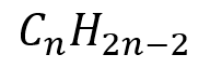 Fórmula para determinar la cantidad de Carbonos e Hidrógenos en alquinos