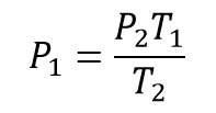 Presión inicial ecuación de Guy Lussac