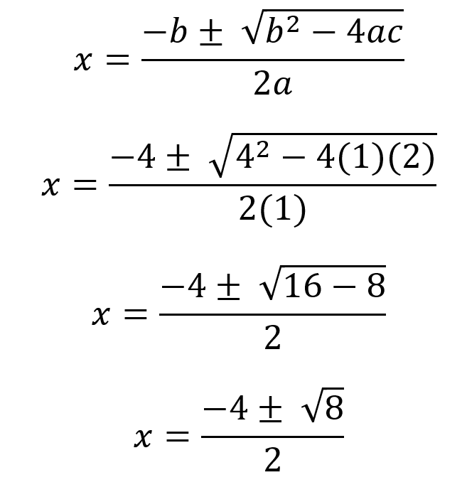 Procedimiento para calcular x