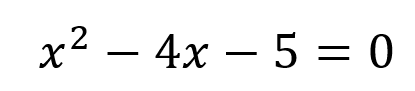 x2-4x-5=0