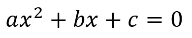 ax2+bx+c=0