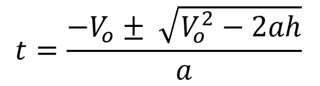 Ecuacion 3 lanzamiento vertical