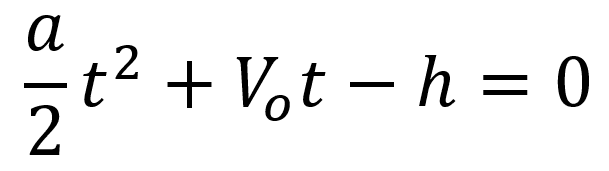 Ecuación canónica del lanzamiento vertical