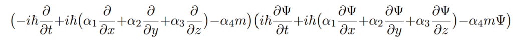 Deducción de ecuación de Dirac parte 1