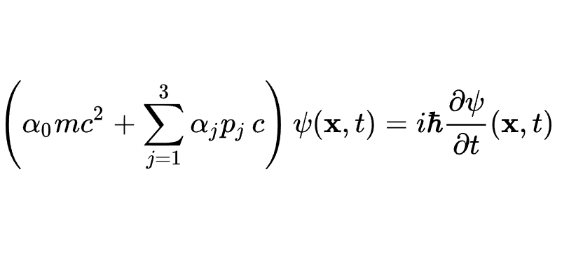 Forma general de la ecuación de Dirac