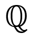 Q, representación del conjunto de los números racionales