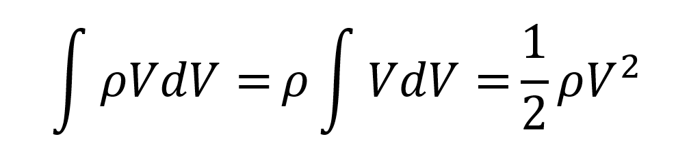 Integral del volumen en Bernoulli