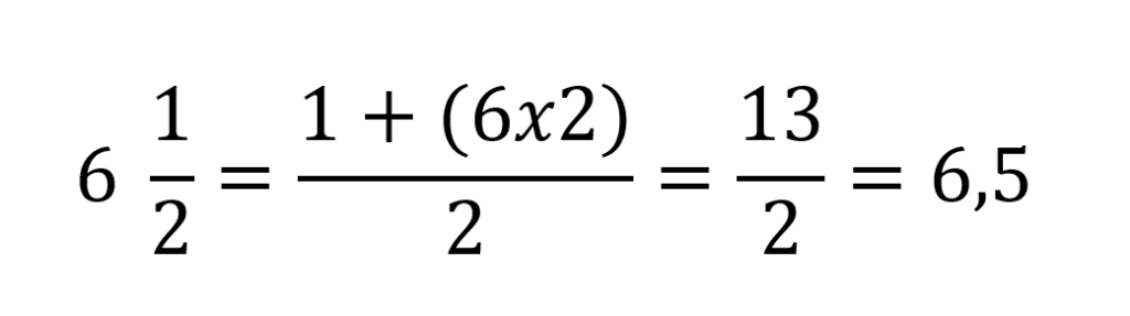 Respuesta fracción mixta a decimal