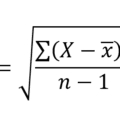 fórmula desviación estándar